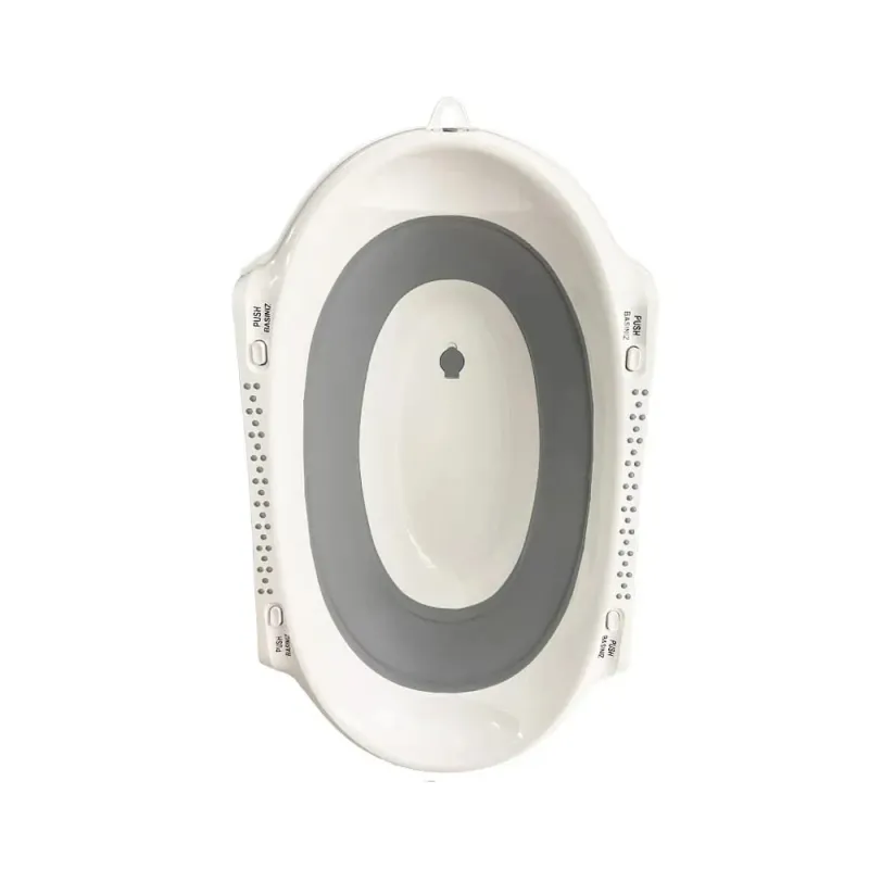 Foldable baby bath with legs grey small size