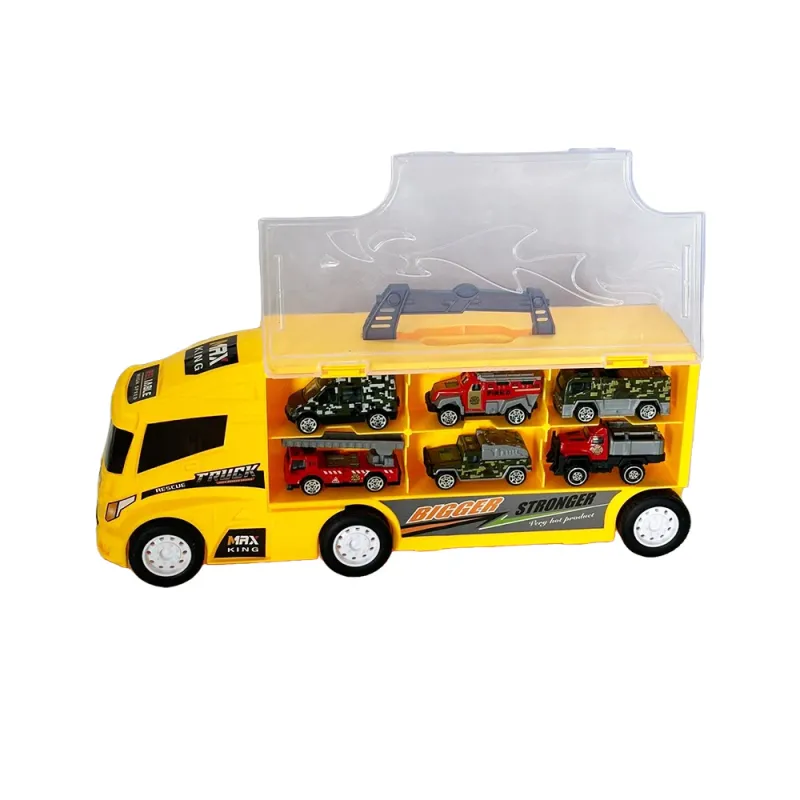 Camion avec voitures jaune | la maison du bebe Camion avec voitures jaune | la maison du bebe