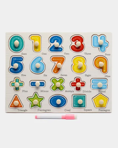 Puzzle en bois encastrable | la maison du bebe