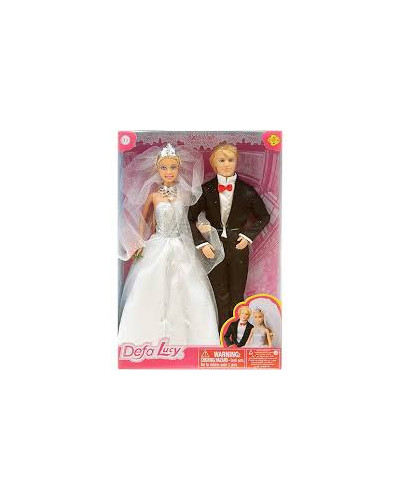 Poupée mannequin en robe de mariée Defa Lucy, jouet d’imitation