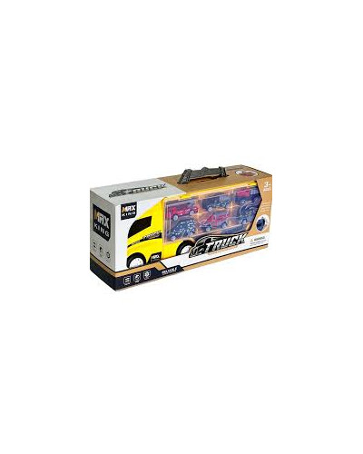 Camion porte-voiture jaune | la maison du bebe