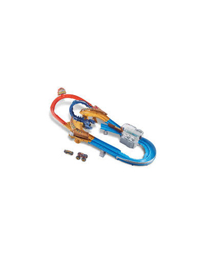 Circuit Speed Racing Monster Truck avec 2 voitures Hot Wheels