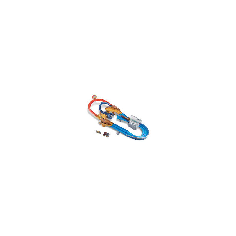 Circuit Speed Racing Monster Truck avec 2 voitures Hot Wheels