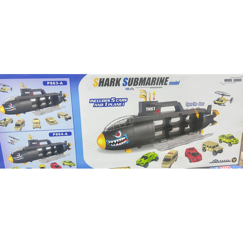 sous-marin requin shark avec voitures | la maison du bebe
