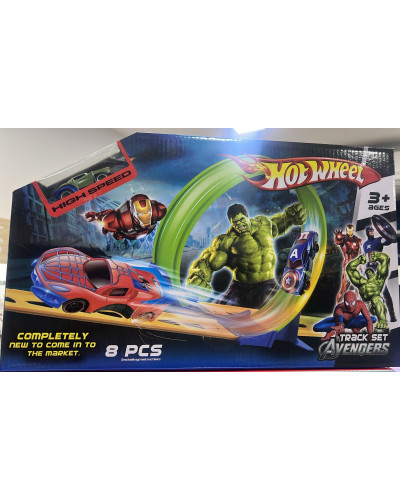 Circuit de petites voitures Hulk Hot Wheels