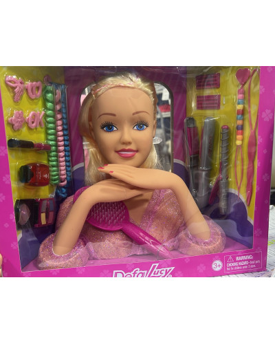 Tête à coiffer avec accessoires