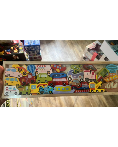 Puzzle en bois rectangle | la maison du bebe