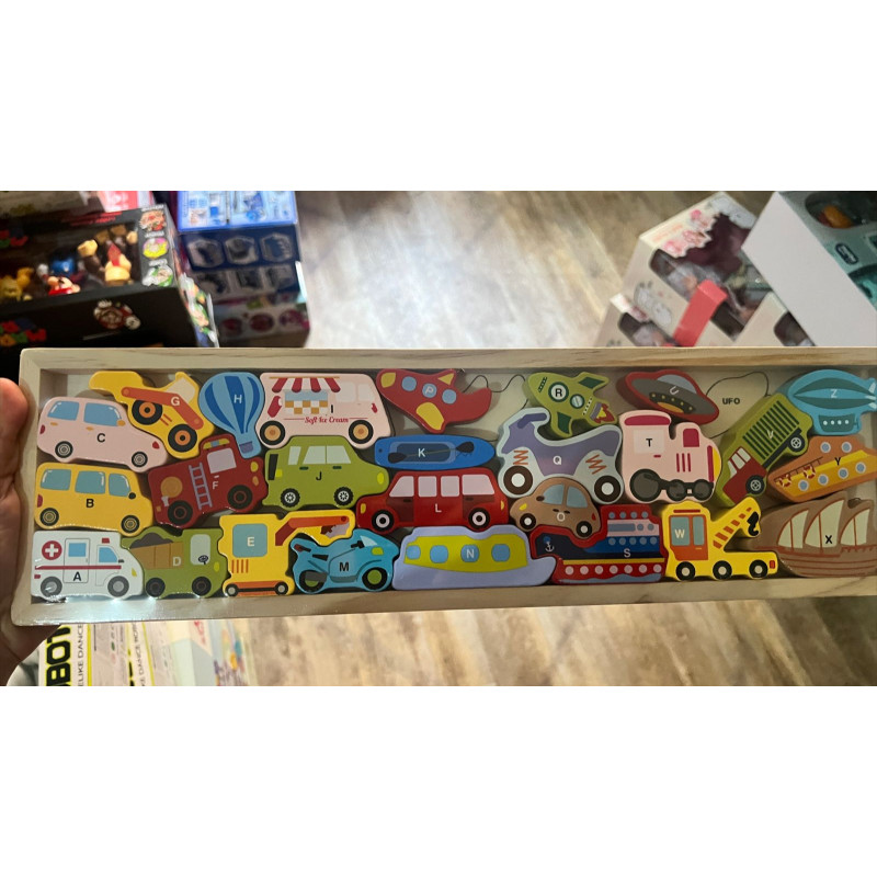 Puzzle en bois rectangle | la maison du bebe