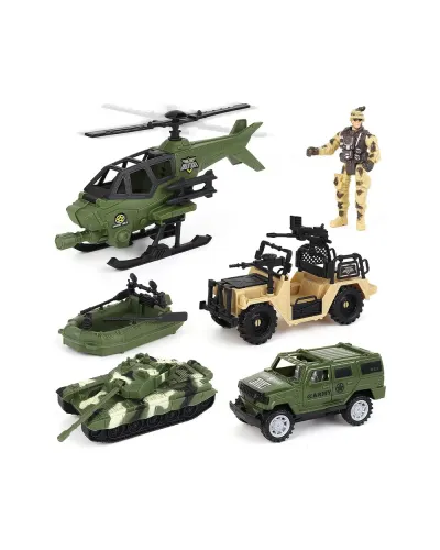 Coffret de jeu - Forces armées avec véhicules militaires | la maison du bebe