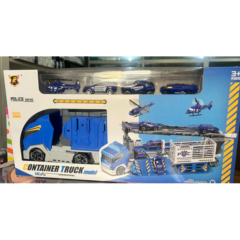 Camion porteur de voiture bleu | la maison du bebe Camion porteur de voiture bleu | la maison du bebe