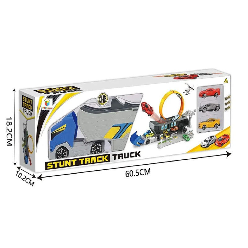 circuit avec camion lanceur de voiture | la maison du bebe