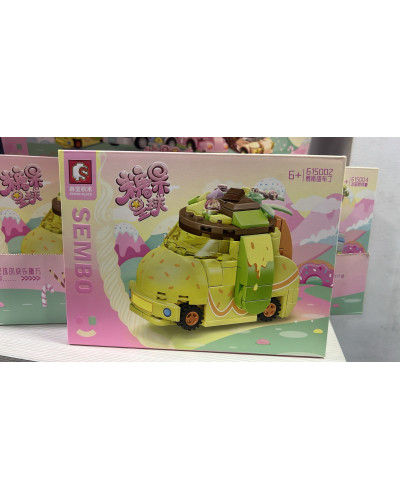 Pink cars building set