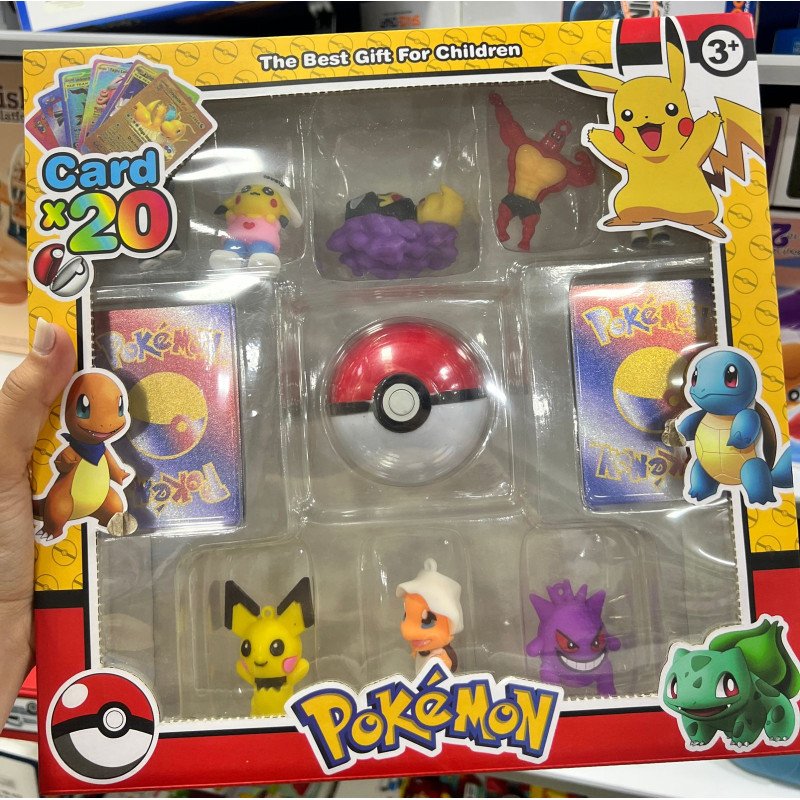 Pokémon figures and cards gift set