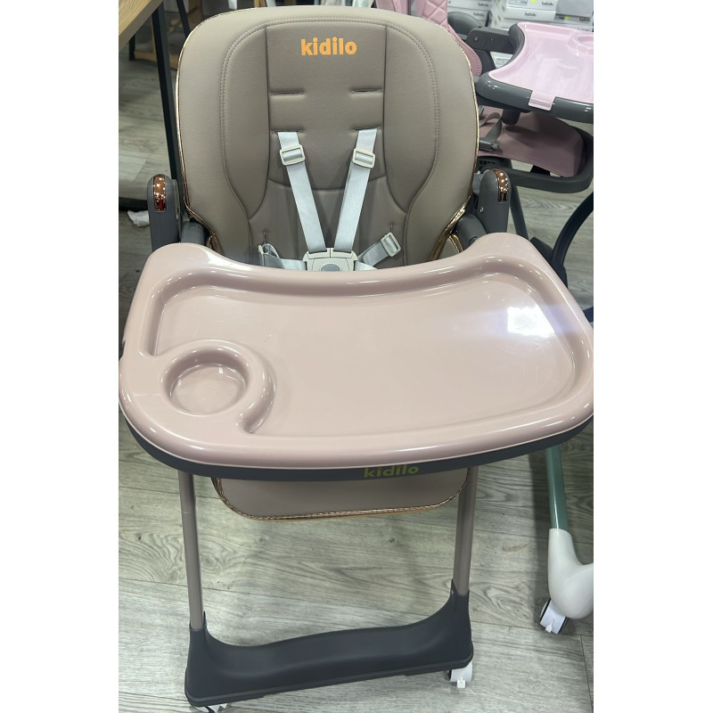 chaise haute kidilo design black premium | la maison du bebe