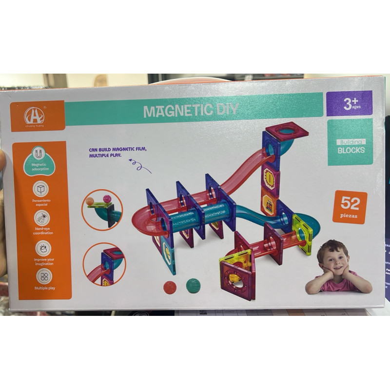 Jeu de blocs de magnetiques 52 pcs CH1008 | la maison du bebe