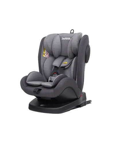 Silla de coche giratoria 360° Angela ISOFIX 0-36 kg gris Jovikids