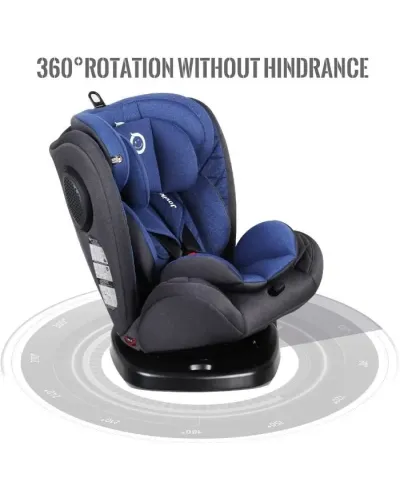 Siège auto pivotant 360° Angela Isofix bleu Jovikids, groupe 0/1/2/3