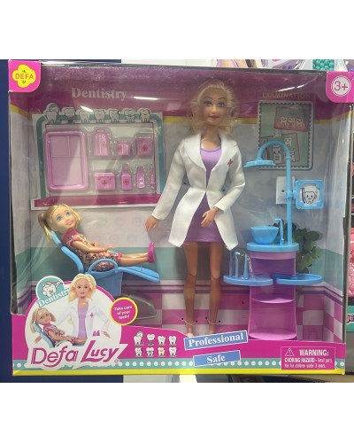 Muñeca médico ángel de blanco