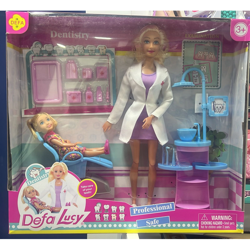 Angel doctor doll in white