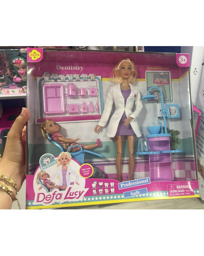 Angel doctor doll in white