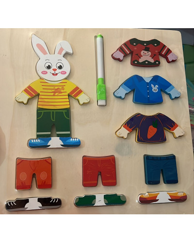 Puzzle en bois Personnages | la maison du bebe