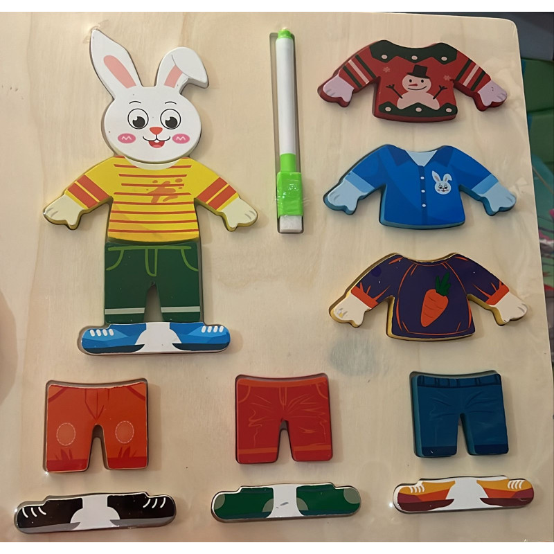 Puzzle en bois Personnages | la maison du bebe