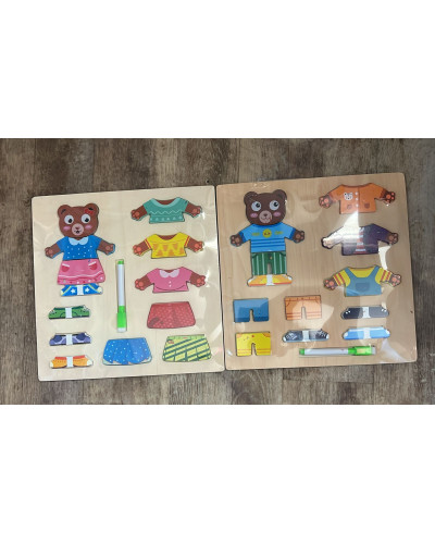 Puzzle en bois Personnages | la maison du bebe