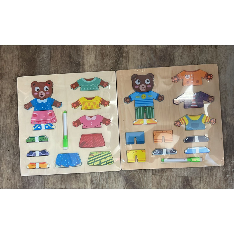 Puzzle en bois Personnages | la maison du bebe