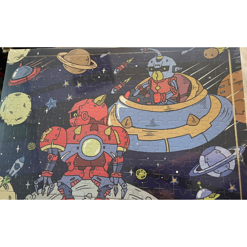 Wooden cartoon puzzle large size