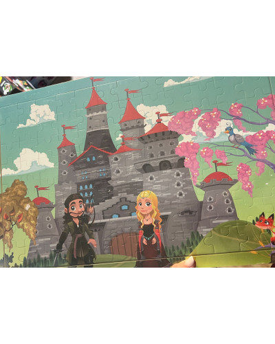 Puzzle en bois château de princesse grand modèle