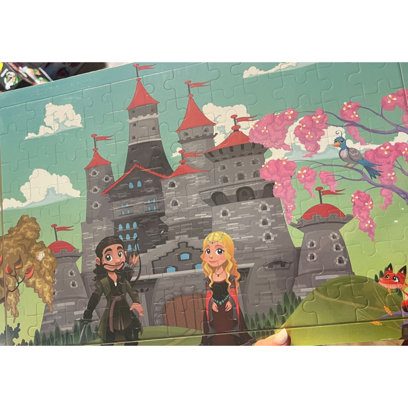 Puzzle en bois château de princesse grand modèle Puzzle en bois château de princesse grand modèle
