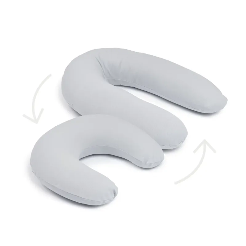 Coussin de grossesse Twisty 2 en 1 Pearl Grey Doomoo, housse gris perle Coussin de grossesse Twisty 2 en 1 Pearl Grey Doomoo, housse gris perle