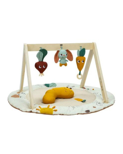 Tapis d’éveil Luxe Gymini avec arche en bois Garden of Adventures Tiny Love et jouets suspendus
