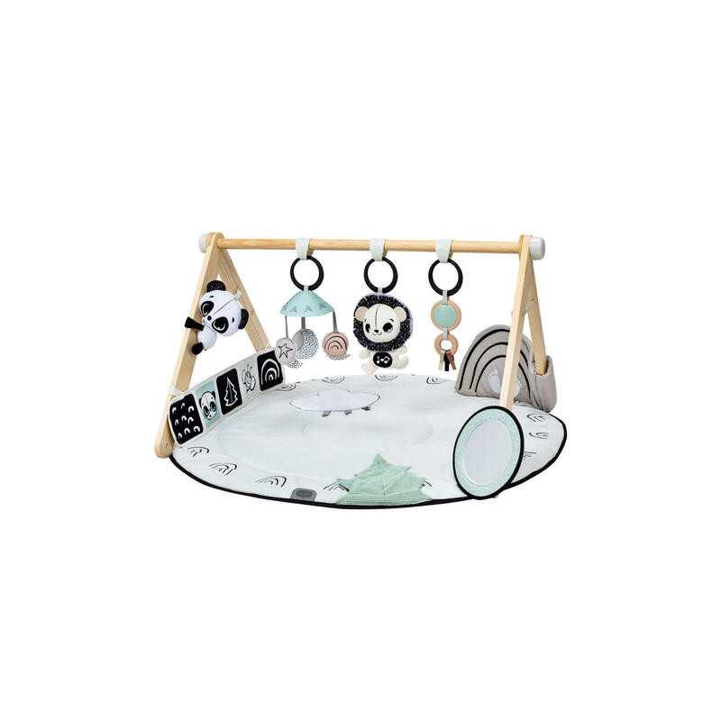 سجادة أنشطة Luxe بقوس خشبي Black &amp; White Tiny Love