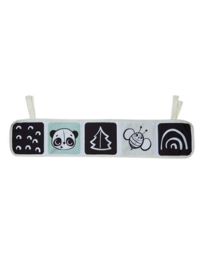 سجادة أنشطة Luxe بقوس خشبي Black &amp; White Tiny Love
