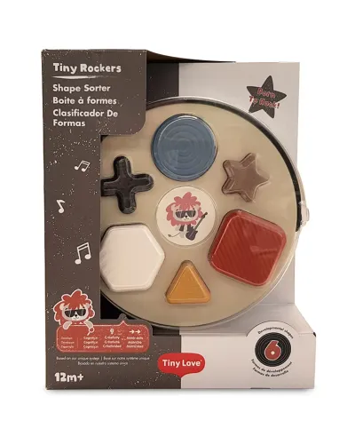 Boîte à formes Tiny Rockers 3 en 1 Tiny Love avec seau, couvercle de tri et formes géométriques
