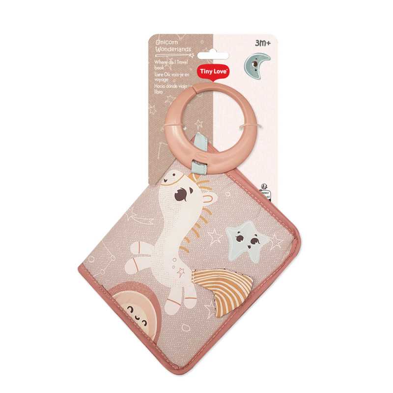 Livre d’éveil en tissu Where Do I Travel Unicorn Wonderlands Tiny Love avec licorne Livre d’éveil en tissu Where Do I Travel Unicorn Wonderlands Tiny Love avec licorne