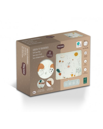 Tapis d’éveil Super Mat Garden of Adventures Tiny Love, grand tapis de jeu au décor de jardin