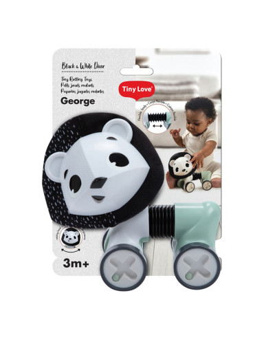 Juguete con ruedas Tiny Rolling león Black &amp; White Tiny Love
