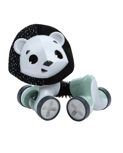 Jouet à roulettes Tiny Rolling lion Black & White Tiny Love au corps flexible