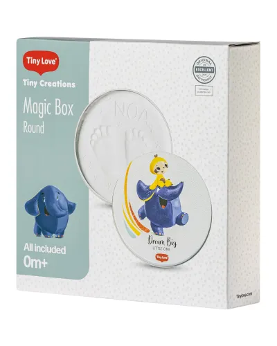 Boîte à empreintes Magic Box ronde Tiny Creations Tiny Love