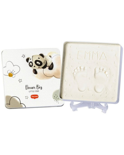 Boîte à empreintes bébé Magic Box carrée en métal Tiny Creations Tiny Love