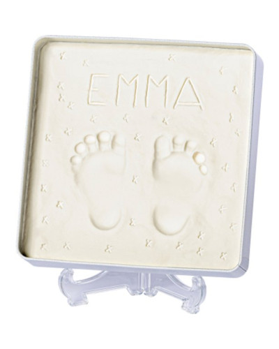 Boîte à empreintes bébé Magic Box carrée en métal Tiny Creations Tiny Love