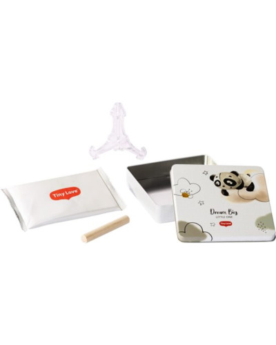 Boîte à empreintes bébé Magic Box carrée en métal Tiny Creations Tiny Love