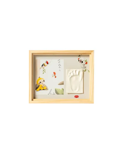 Marco de huellas para bebé Simple Frame de madera Tiny Creations Tiny Love