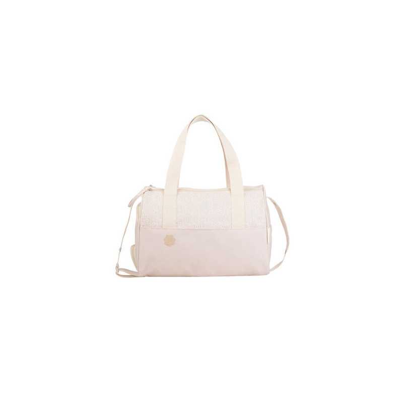 Sac à langer Pocketstyle crème à fond plat, Badabulle