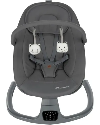 Transat balancelle Melilo coloris Mineral Graphite avec arche de jeux, Bébé Confort