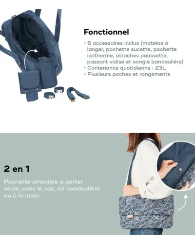 Sac à langer Day to Day Palm Babymoov