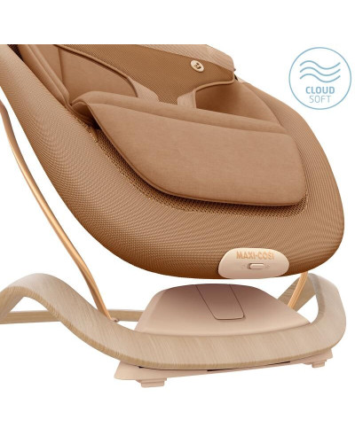 Transat Dove Pro Maxi-Cosi coloris Elegance Bronze, vue de face avec coussin réducteur