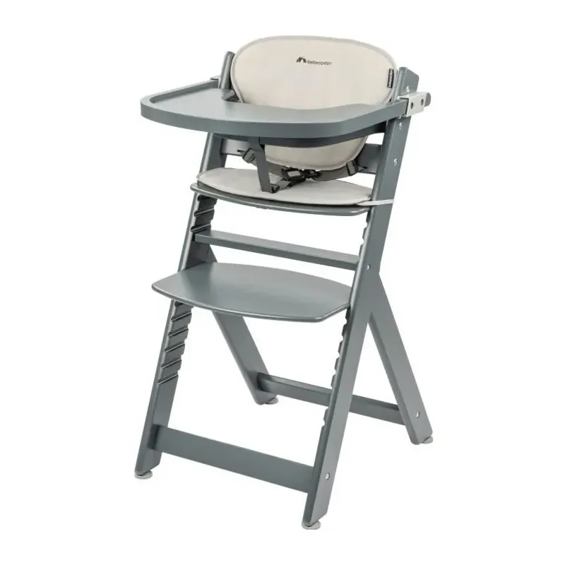 Timba wooden high chair with cushion Gray Mist Bébé Confort